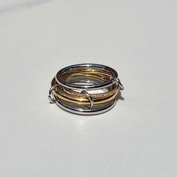 New! “Adrien” Mixed Metal 4-in-1 Ring - Picture 2 of 5